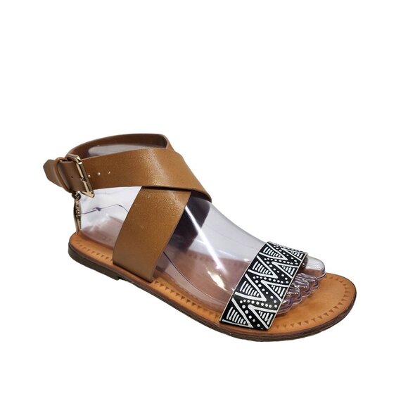 Indigo Rd. Women's Devin Flat Sandal Size 7 Atec Design with Feather Charm - Picture 11 of 11